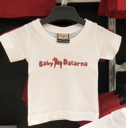 T-Shirt Vit Baby Dalarna